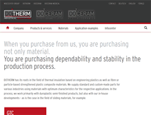 Tablet Screenshot of dotherm.com